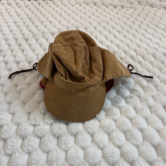 Source Unknown Other - Vintage Corduroy Ear Flap Trapper Hat Elmer Fudd Winter Hunting Cap Brown